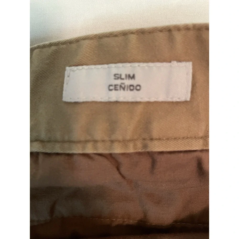 Men's Straight Fit Cargo Work Pants Goodfellow & Co Tan‎ 36x34